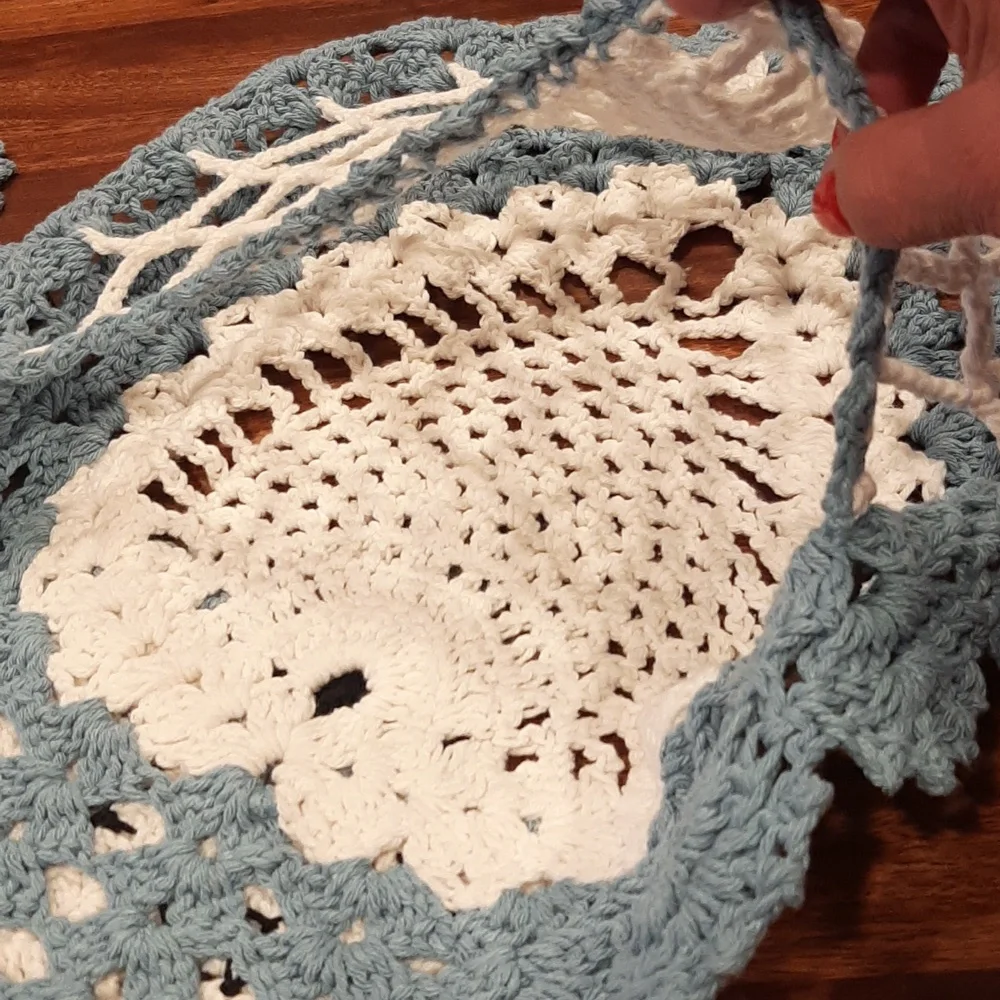 4 Piece Crocheted Owl Bath Room Set